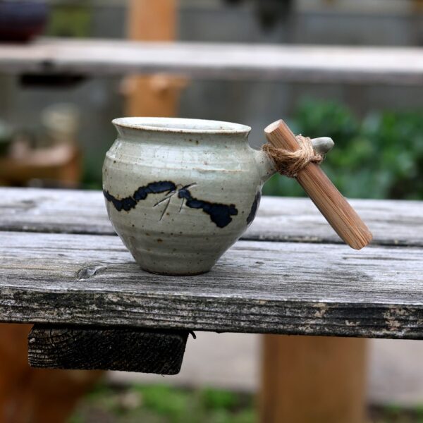 Mug avec anse en bois - ref 6